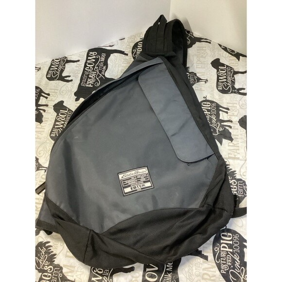 Eddie Bauer EB1920 EBTek Black Slingback Outdoor Gear Should Back Bag - Picture 10 of 11